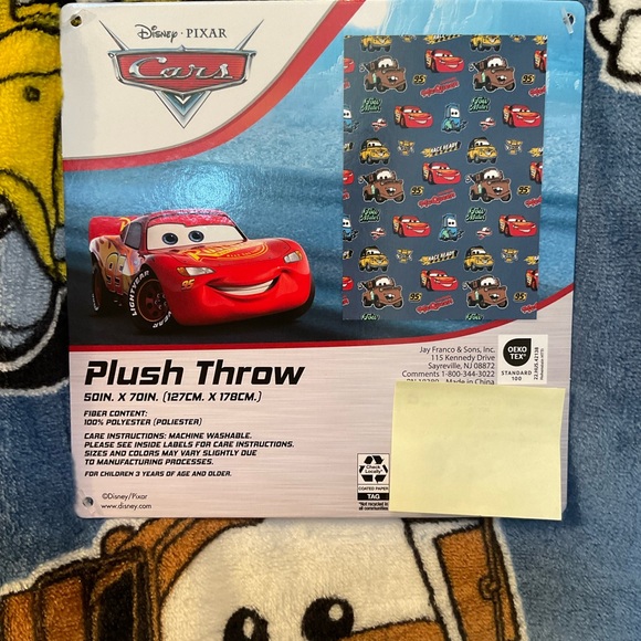 Disney | Bedding | Disney Pixar Cars Plush Throw Red And Blue | Poshmark